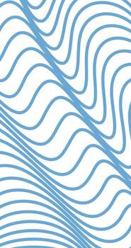 Abstract wavy lines background in blue and white colors Vertical Pattern vector