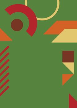 resumen geométrico antecedentes con estético colores, minimalista geométrico fondo, vistoso vertical fondo, de moda antecedentes vector