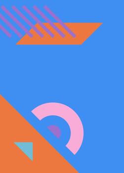 resumen geométrico antecedentes con estético colores, minimalista geométrico fondo, sencillo vertical fondo, linda antecedentes vector