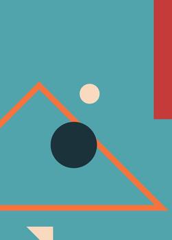 resumen geométrico antecedentes con estético colores, minimalista geométrico fondo, sencillo vertical fondo, moderno antecedentes vector