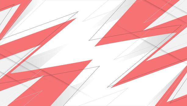 abstract red and white background with triangles. vector