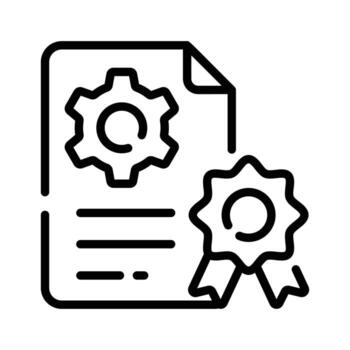 Ready to use line icon showing quality control report vector