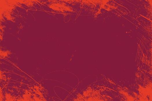 Red Grunge Abstract Background with Scribbles and Distressed Texture. Bold artistic design in red tones. Edgy and expressive backdrop perfect for posters, album covers, flyers, and digital graphic vector