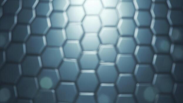 Abstract hexagonal background with light shining through photo