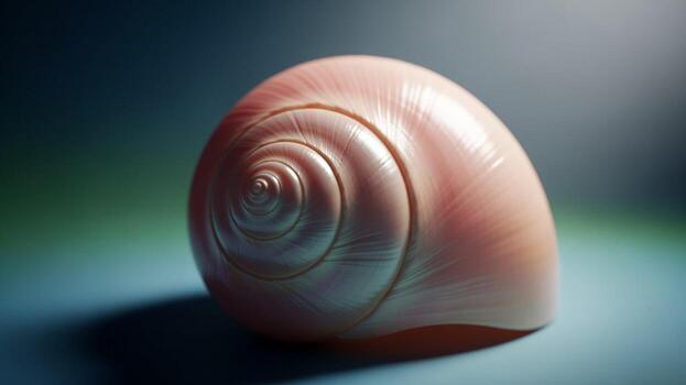 A close up of a shell with a spiral pattern abstract background photo