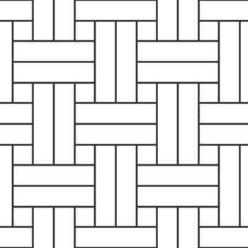 Seamlessly intertwining geometric patterns create a woven texture reminiscent of a wicker basket, perfect for backgrounds, textiles, and various decorative design applications vector