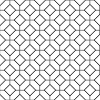 Seamless geometric pattern forming a grid of interconnected lines creating a mesmerizing optical illusion, ideal for backgrounds, textiles, and decorative designs vector