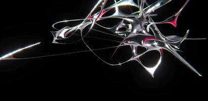 design av designad kromtyp trogen y2k looping design element bakgrund video