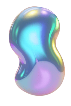 iriserend glimmend abstract vorm met glad oppervlakte en kleurrijk reflecties png