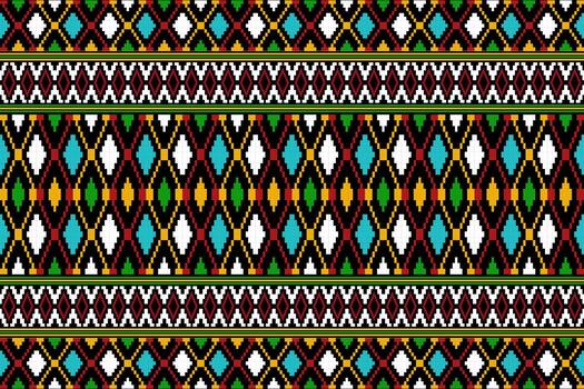 Abstract Boho Pattern with Ethnic Elements vector