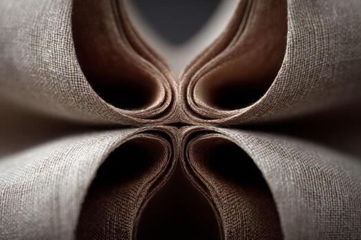 Close up of a folded piece of fabric photo