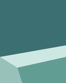 resumen geométrico diseño turquesa verde y blanco antecedentes para presentación vector