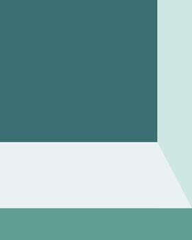 Minimalist teal and white geometric background for design and presentations use vector