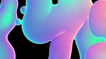 astratto fluido forme con vivace pendenza colori e dinamico movimento, Perfetto per design progetti video
