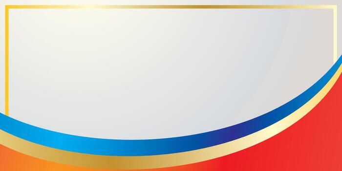 Abstract background with curved design elements and red, blue, and gold color gradients vector