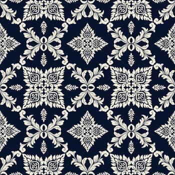 Elegant and ornate pattern with intricate floral and scroll details, perfect for design background vector