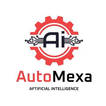 AI Gears And Circuits Logo For Artificial Intelligence Automation Technology, Robotics, Industrial Machinery, Engineering And Technology vector