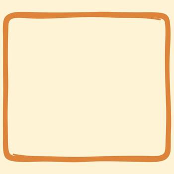 Hand Drawn Rounded Rectangle Frame vector