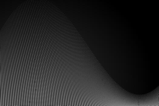 Futuristic wormhole wave of data dots background vector