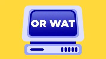 A nostalgic computer monitor with a glowing Thank You for Watching message mimics old broadcast sign-offs in vintage digital style video