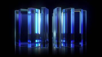 cromático vaso estructuras en continuo circular lazo video