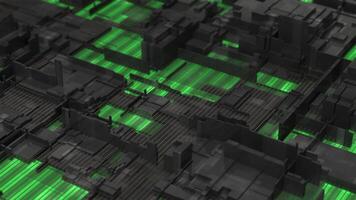 Cyber Schaltkreis Tafel glühend Technik Gitter Schleife video