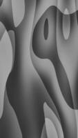 abstrato monocromático redemoinhos. uma escala de cinza digital arte peça apresentando fluido, orgânico formas e texturas. video