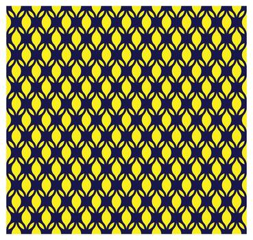 geometric print pattern on yellow background surface design vector