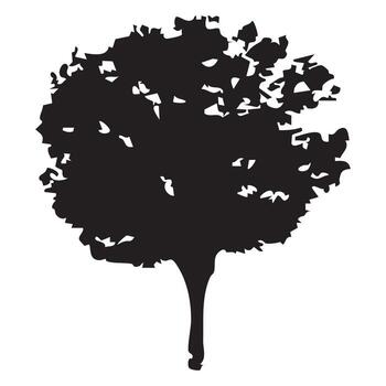 Editable Tree for Design Templates vector