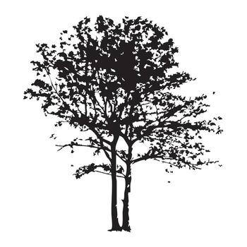 árbol icono para software interfaz vector