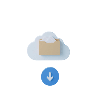 estilizado nube informática icono con archivo subir concepto en un aislado transparente antecedentes png