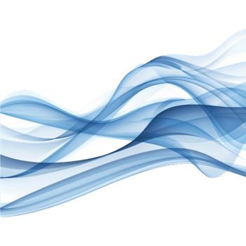 Abstract blue wave isolated on transparent background for modern design and decoration png