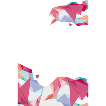 colorida abstrato geométrico triângulos isolado em transparente fundo png