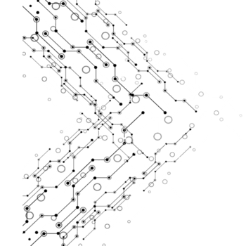 abstrato o circuito borda Projeto com conectado pontos e linhas isolado em transparente fundo png