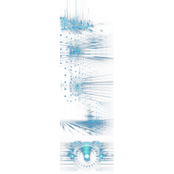 abstrato azul Projeto isolado em transparente fundo com intrincado padrões e formas png