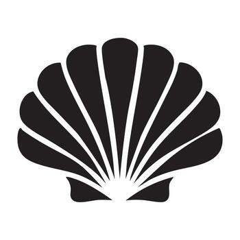 Minimalist Logo Featuring Stylish Abstract Form in Monochrome Style Layout vector