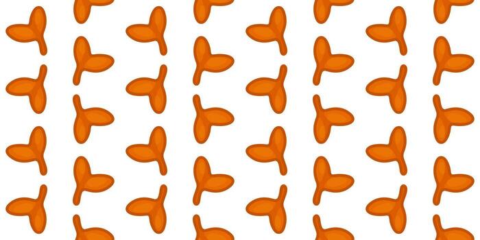 Seamless Maple Seed Pattern Design vector