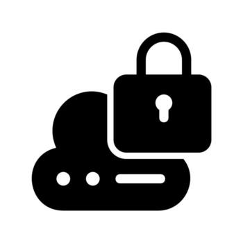 Cloud Data Lock. Encrypting and Securing Cloud Storage vector