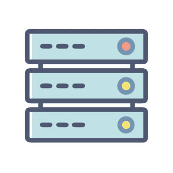 empilhado servidor unidades com indicador luzes isolado em uma transparente fundo servidores png