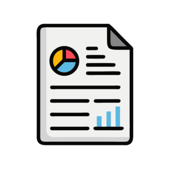 rapporto con torta grafico e bar grafico isolato su un' trasparente sfondo documento png