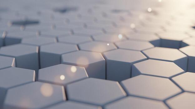 3d rendering of hexagonal pattern photo