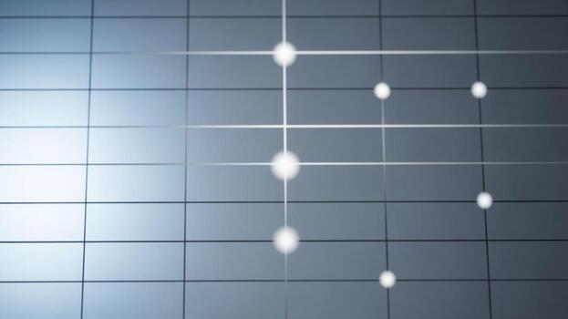 A computer screen with a grid of dots photo