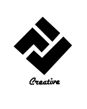 minimalista geométrico negro logo con negrita angular formas formando un inclinado cuadrado, acompañado por elegante artístico texto leyendo creativo debajo. vector