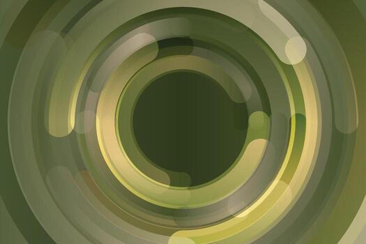 Abstract green circular design vector