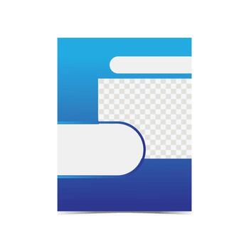 cover design with photo insert option vector