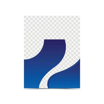 unique cover design template with photo insert option vector