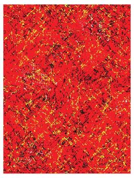 vibrant abstract red and yellow texture print, surface pattern vector