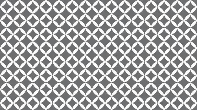 geométrico modelo presentando enclavamiento estrellas diamantes y semicírculos en un repitiendo diseño diseño creado con . vector