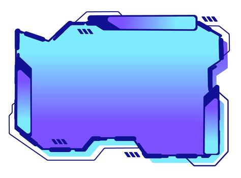 Gradient frame for digital designs vector