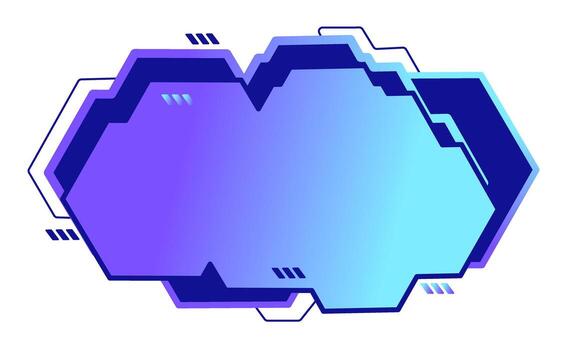 Gradient hexagon design for backgrounds vector